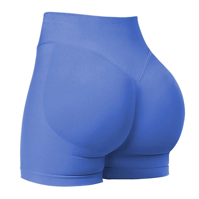 4.5'' Impact Shorts Seamless Low Ribbed Waistband Gym Shorts Scrunch Bum Yoga Shorts Booty High Stretch Running Bike Shorts